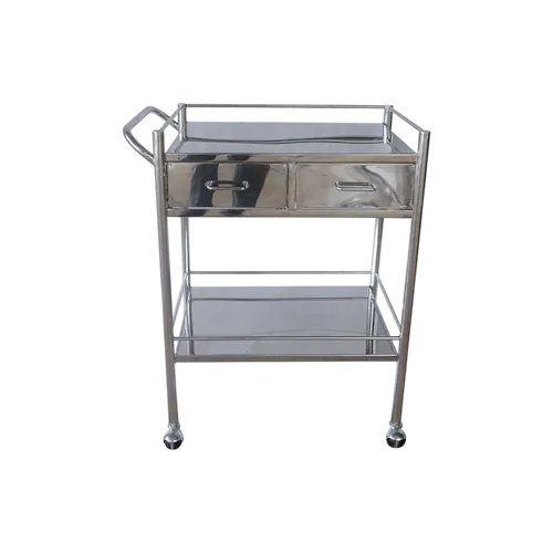 Trolley Instrument Stainless Steel 2 Rak Laci