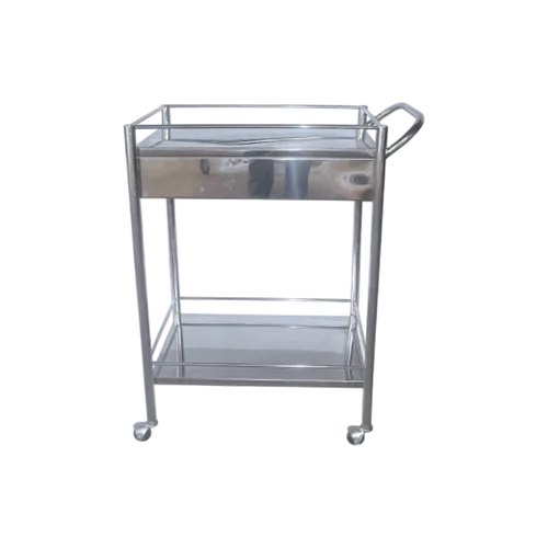 Trolley Instrument Stainless Steel 2 Rak Laci