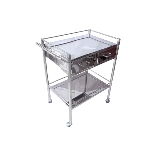 Trolley Instrument Stainless Steel 2 Rak Laci